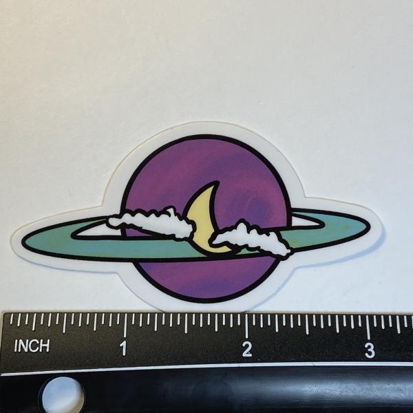 Colorful Planet Vinyl Sticker picture