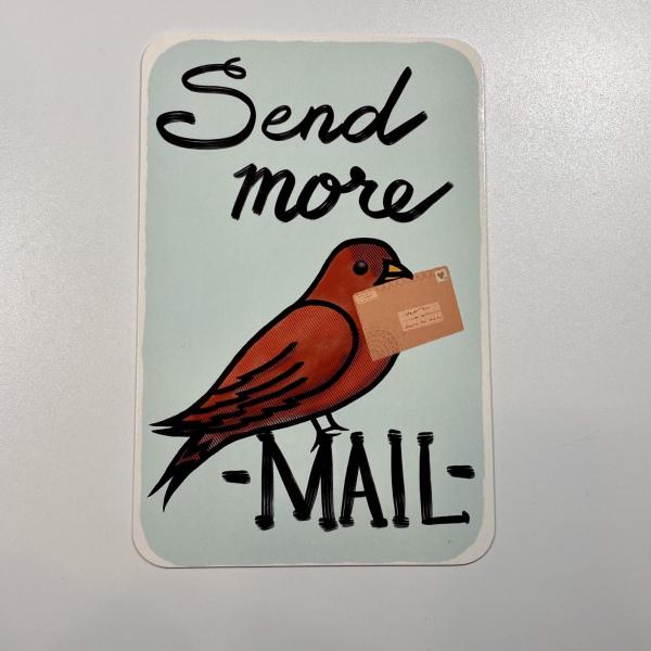 Send More Mail Postcard
