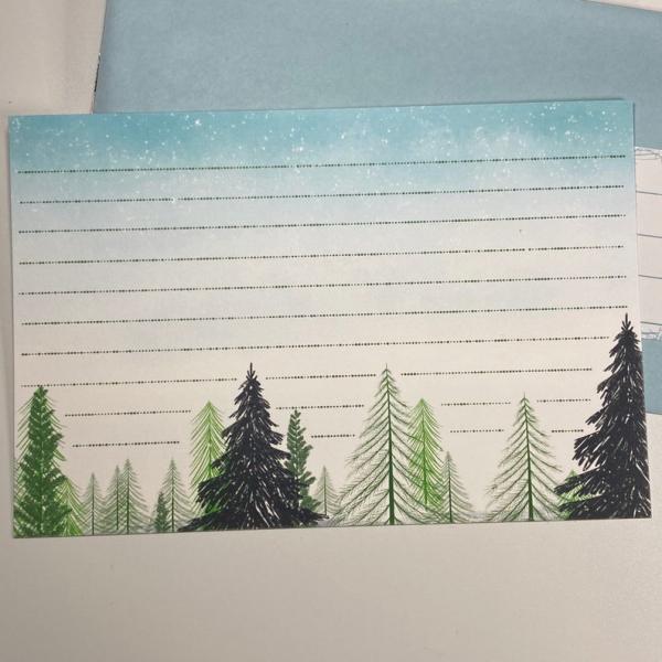Snowy Forest Recipe Cards