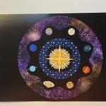 BIG Solar System Mandala Postcard