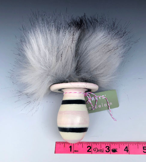 Double Fur Tail Rattle Butt Anal Plug picture