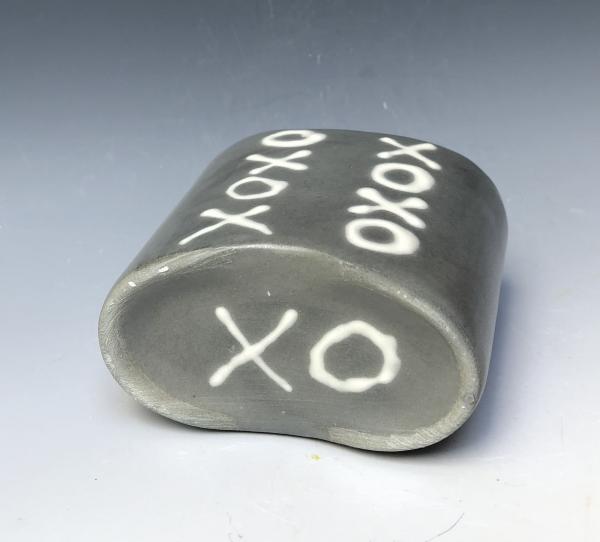 XOXO Gray Porcelain Vase (sm) picture