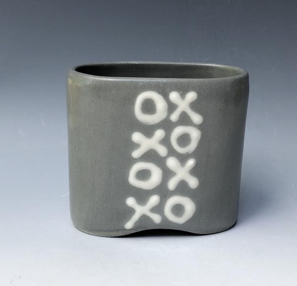 XOXO Gray Porcelain Vase (sm) picture