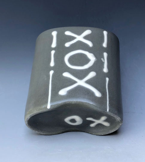 Xoxo Gray Porcelain Vase picture