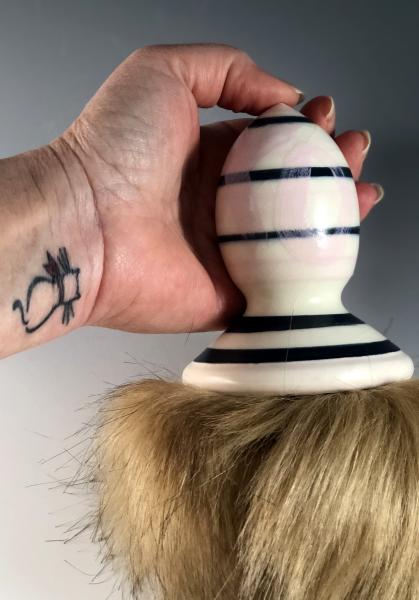 The Rattler Double Tail Porcelain Anal Plug picture