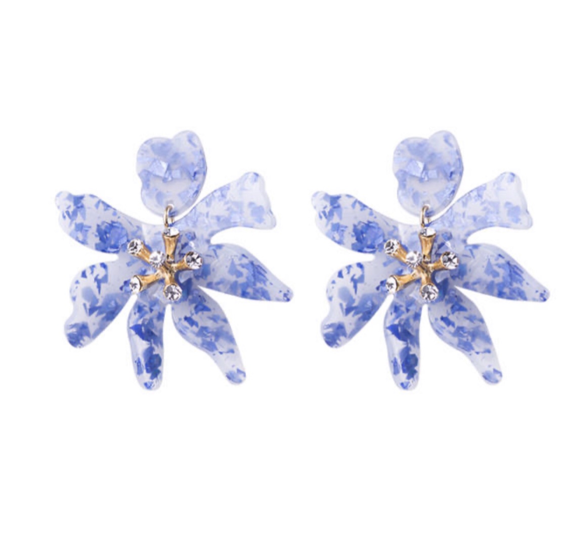 Acrylic Flower Earrings picture