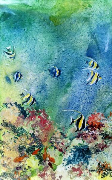 Reef Garden -  Digital Reproduction 11 x 14