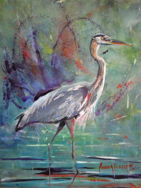 Great Blue -  Digital Reproduction 11 x 14