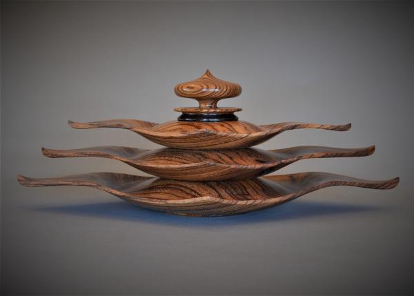 "Cascading Diamonds Pagoda - Zebrano"
