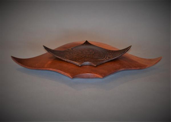 African Makore/Wenge Manta Ray Box - 21"  B1873