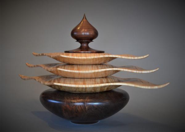 "Cascading Diamonds Pagoda - Tiger Maple"