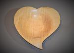 Tiger Maple Curved Heart 12" B1968