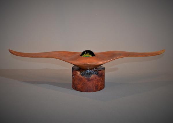 "Cherry Spirit Bird on Manzanita Burl"