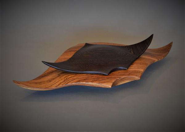Zebrawood/Wenge Manta Ray Box- 21.25"  B1827