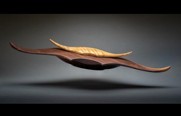"Black Walnut Manta Ray Box"