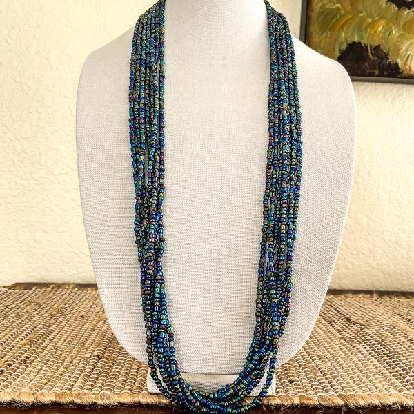 Czech Seed Bead Multi-Strand Necklace picture