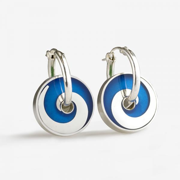 3026b Medium Pinwheel Wave Earrings picture