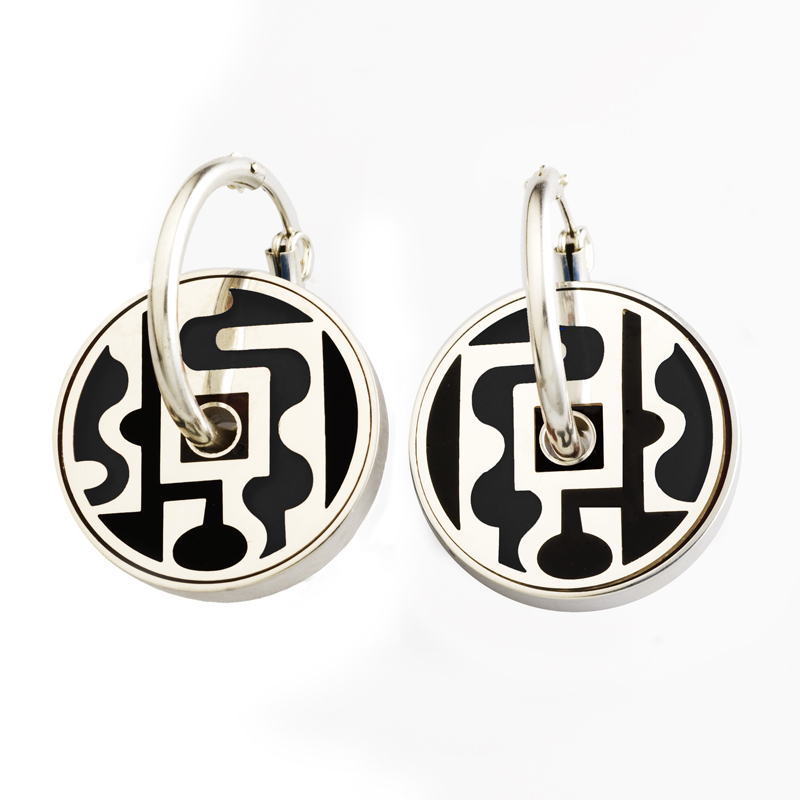 Large Reversible Pinwheel earrings picture