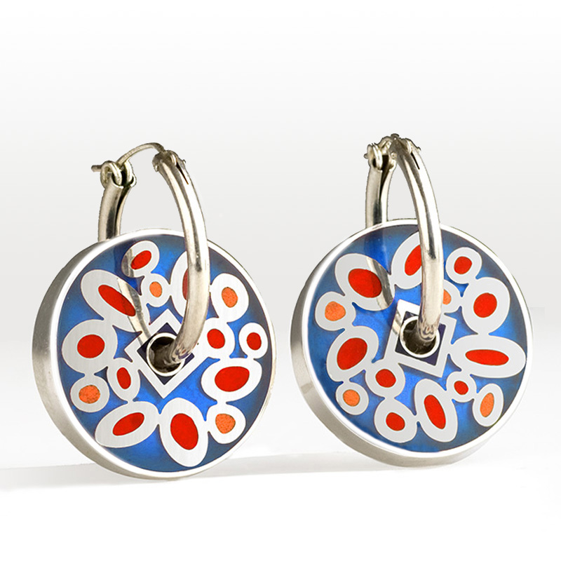Large Confetti Pinwheel earrings picture