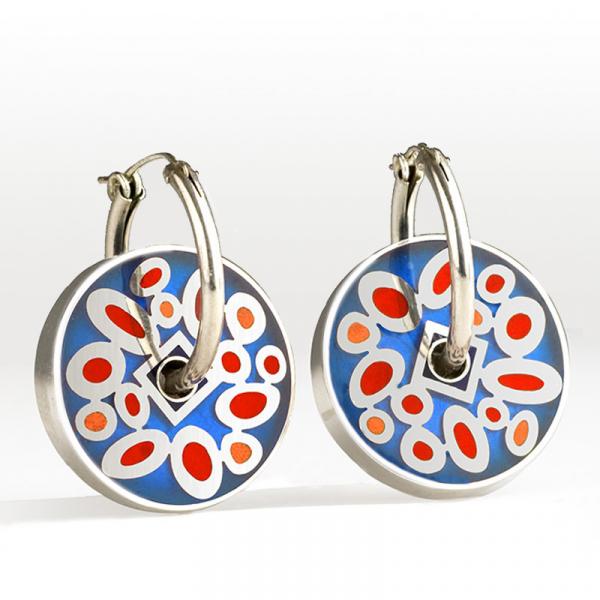 Large Confetti Pinwheel earrings picture