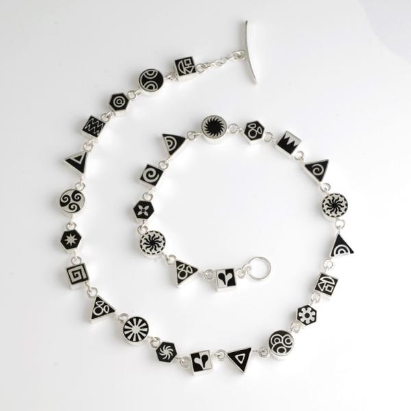 3575 Black Mini Charm Necklace