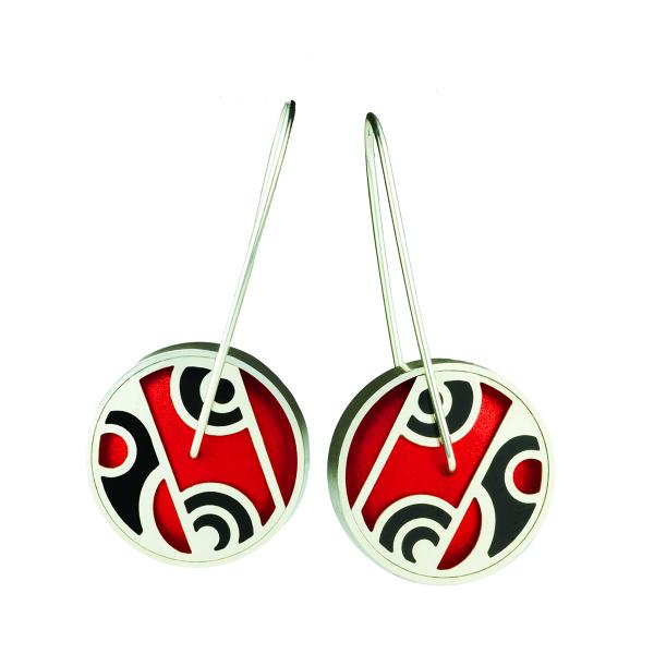 3010q Red and Black Medium Lollipops picture