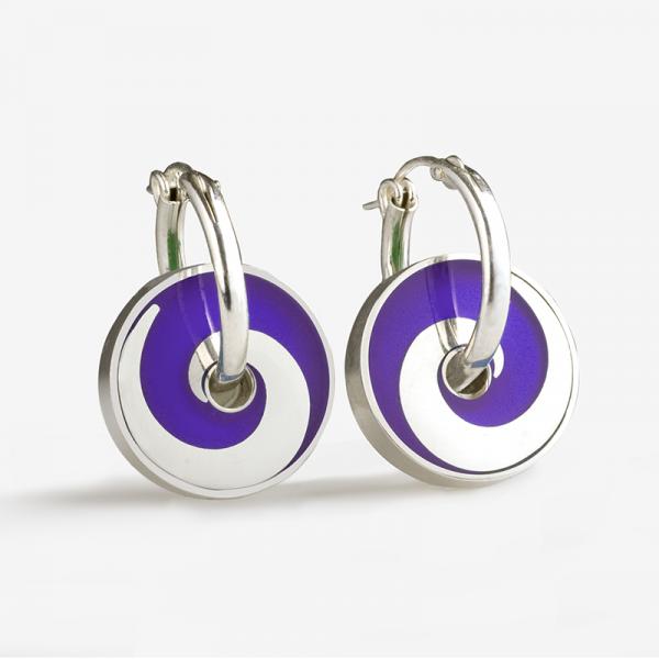 3026b Medium Pinwheel Wave Earrings picture