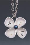 Large Four Petal Flower Pendant