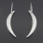 Small Sliver Moon Earrings