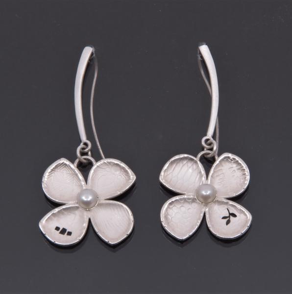 Four Petal Flower Earrings