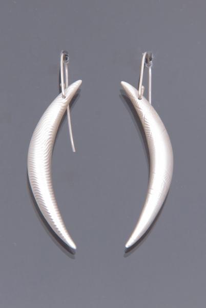 Large Sliver Moon Earrings