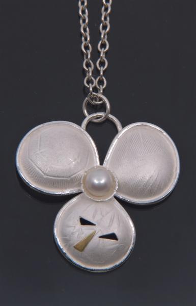 Triple Lily Pad Pendant