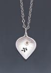Small Leaf Pendant with or without Diamond