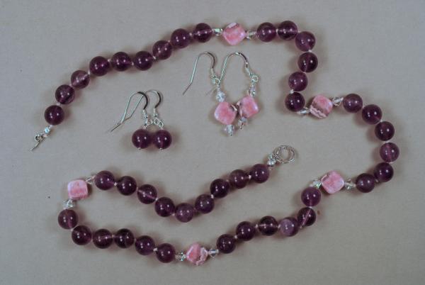 Amethyst and Rhodochrosite Necklace picture