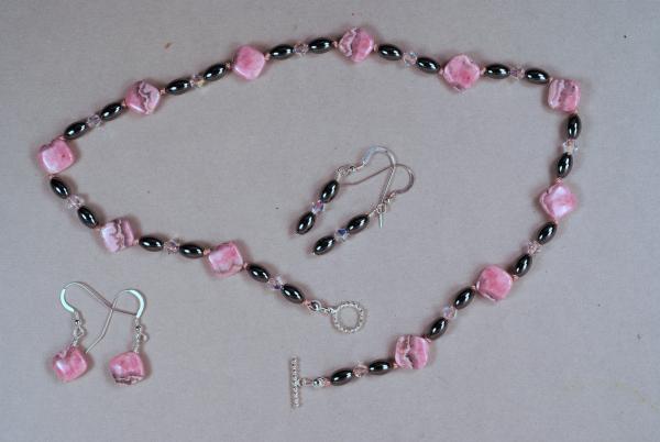 Hematite & Rhodochrosite Necklace picture