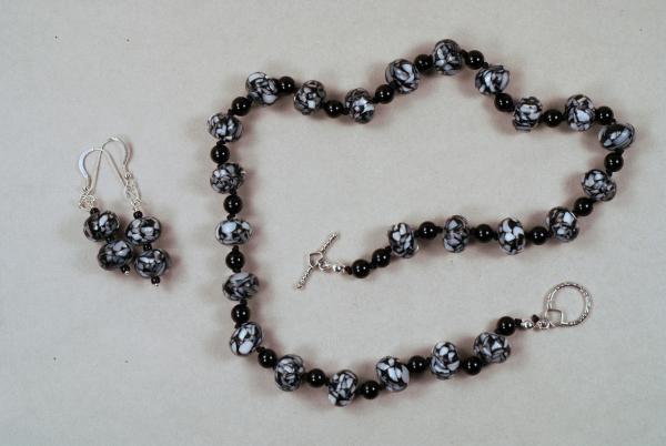 Obsidian and Onyx Necklace