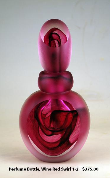 Perfume Bottle, Rose Swirl, 1-2 picture