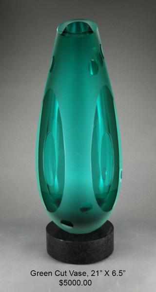 Green Cut Vase picture