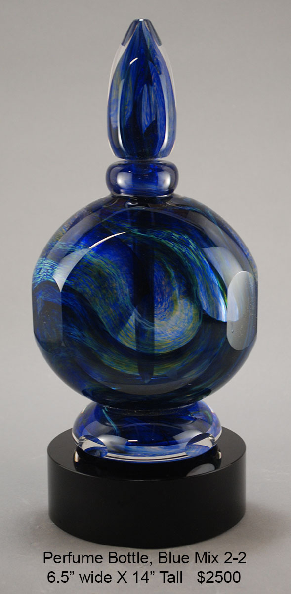 Perfume Bottle, Blue Mix, 1-2,large