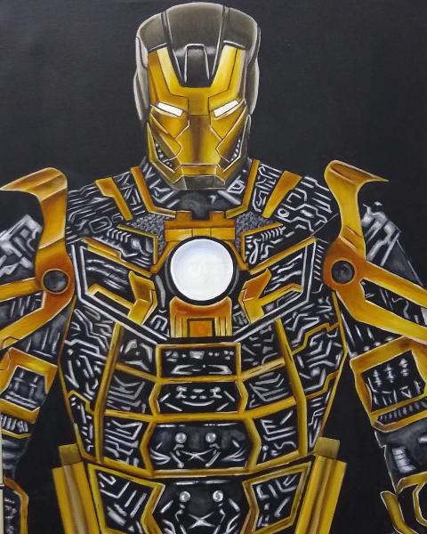 Steampunk Ironman Print picture