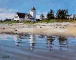 Coast Guard Station, Nahant - 16x20 Original Oil