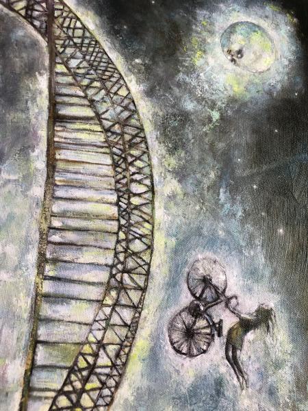 Moon Shine Bridge (gallery wrapped stretched canvas print) picture
