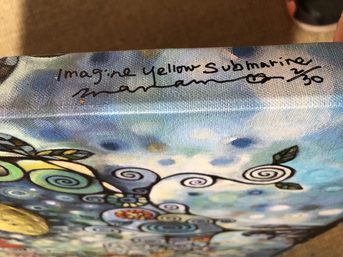 Imagin yellow submarine (gallery wrap giclee streatched canvas)) picture