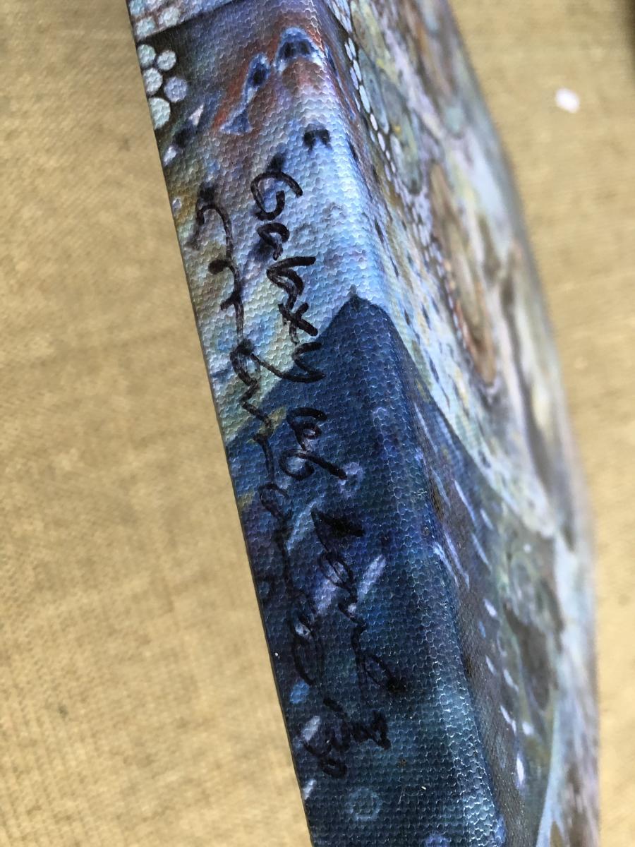 Galaxy of Love (Hand build stretched giclee canvas, size 30.5"x10.25"x1.5. signed and numbered, limited edition.) picture