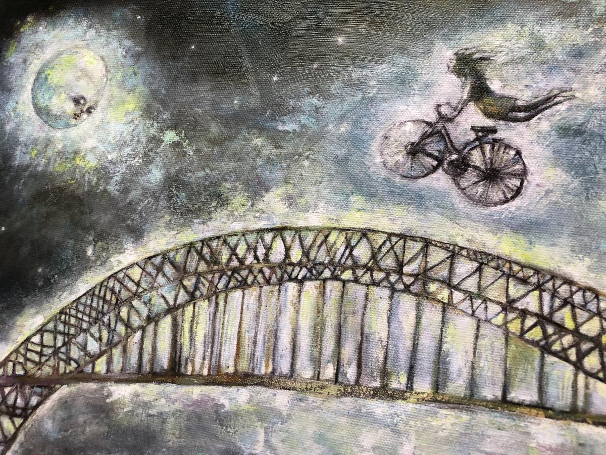 Moon Shine Bridge (gallery wrapped stretched canvas print) picture