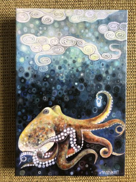 Tentacle Treasure(gallery wrapped stretched canvas print)