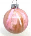 Acrylic pour christmas ornament