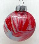 Acrylic pour christmas ornament