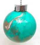 Acrylic pour christmas ornament