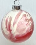 Acrylic pour christmas ornament